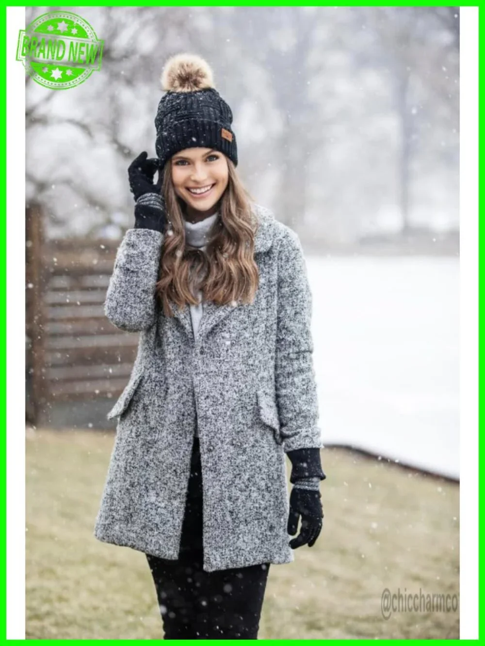 Ultra-Soft Stretch Knit Winter Gloves with Ribbed Cuffs